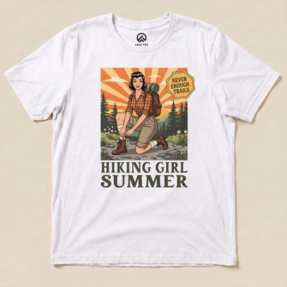 Hike Tee T-Shirt White / S Hiking Girl Summer Shirt