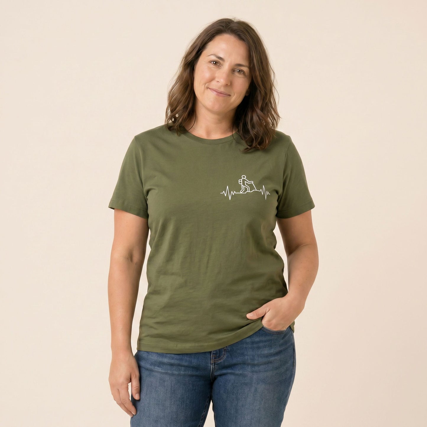 Hiking Heart Rate Shirt Hike Tee T-Shirt