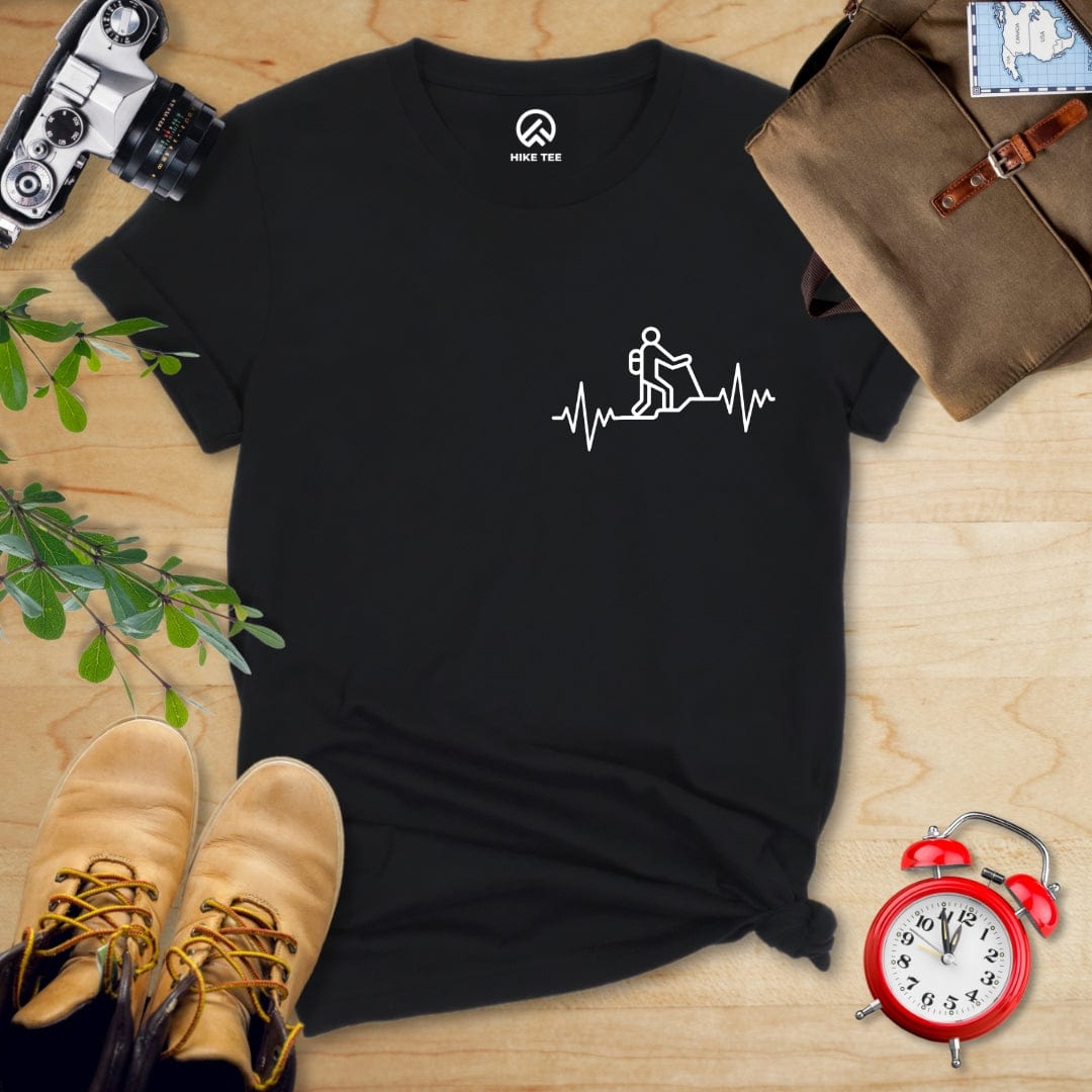 Hike Tee T-Shirt Black / S Hiking Heart Rate Shirt
