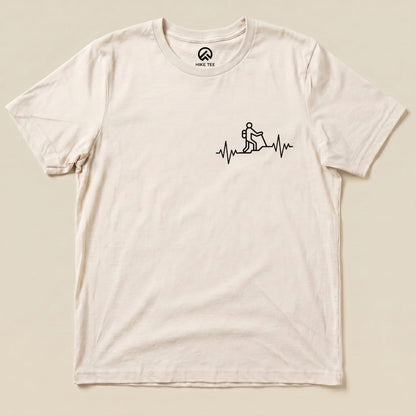 Hiking Heart Rate Shirt Hike Tee T-Shirt Natural / S