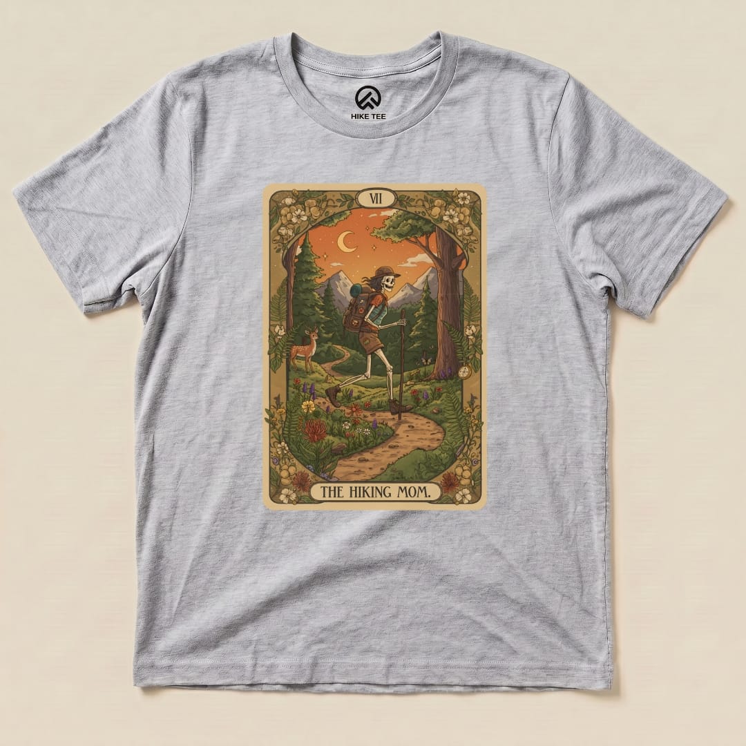 Hike Tee T-Shirt Athletic Heather / S Hiking Mom Card Shirt