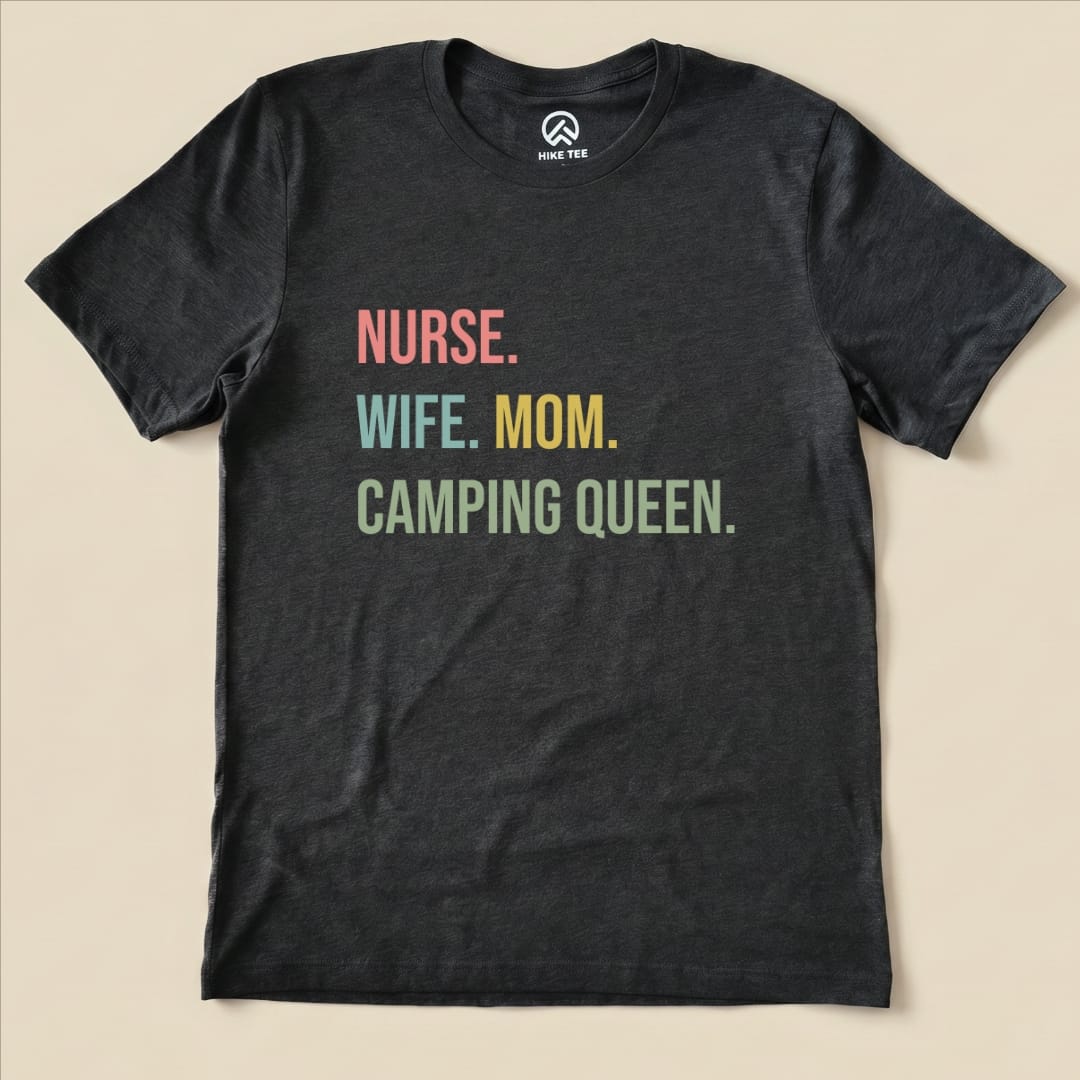 Hike Tee T-Shirt Dark Grey Heather / S Hiking Nurse Shirt