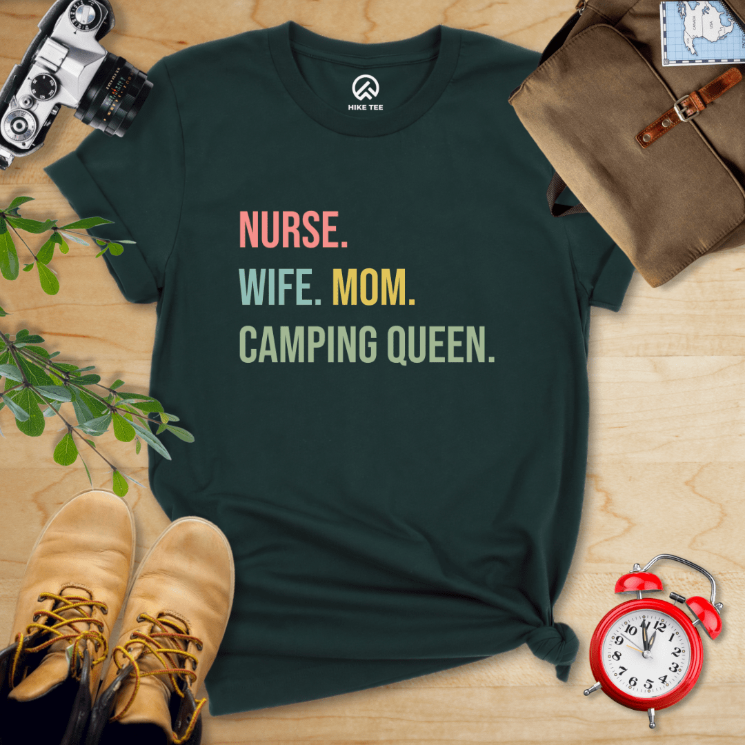 Printify T-Shirt Forest / S Hiking Nurse Shirt