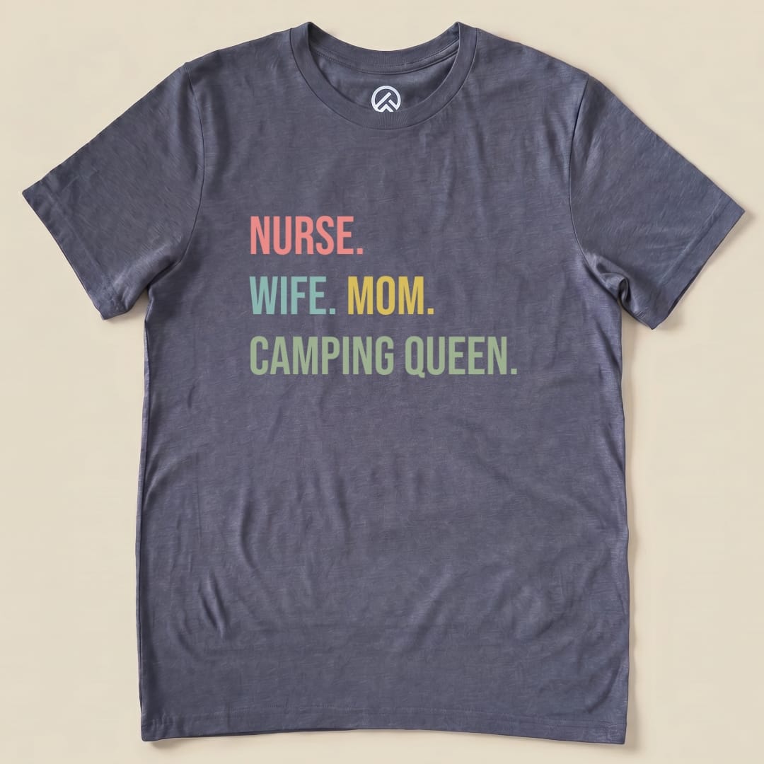 Hike Tee T-Shirt Heather Navy / S Hiking Nurse Shirt