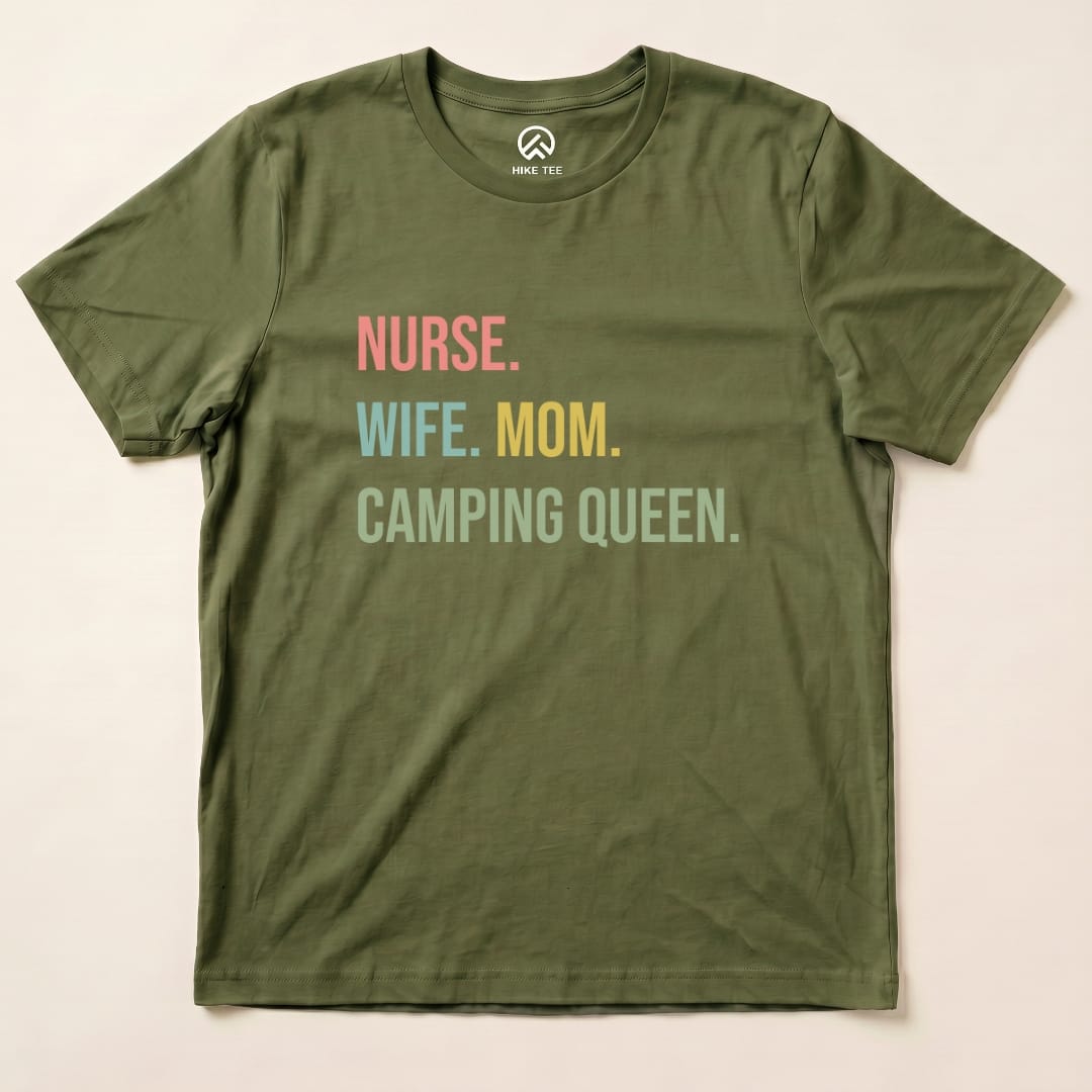 Hike Tee T-Shirt Military Green / S Hiking Nurse Shirt
