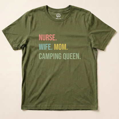 Hike Tee T-Shirt Military Green / S Hiking Nurse Shirt
