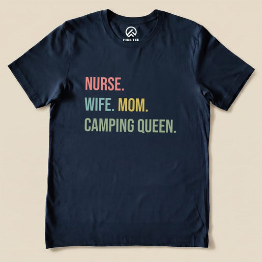 Hike Tee T-Shirt Navy / S Hiking Nurse Shirt