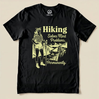 Hike Tee T-Shirt Black / S Hiking Retro Shirt