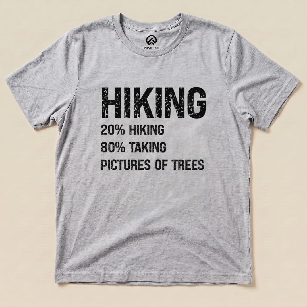 Hiking Taking Pictures Shirt Hike Tee T-Shirt Athletic Heather / S