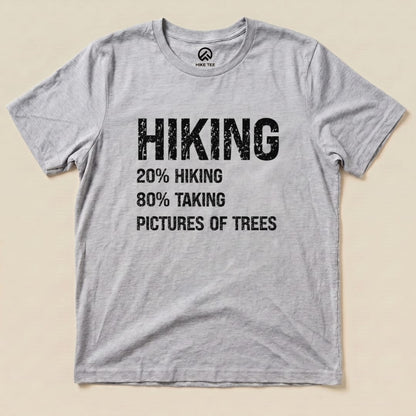 Hiking Taking Pictures Shirt Hike Tee T-Shirt Athletic Heather / S
