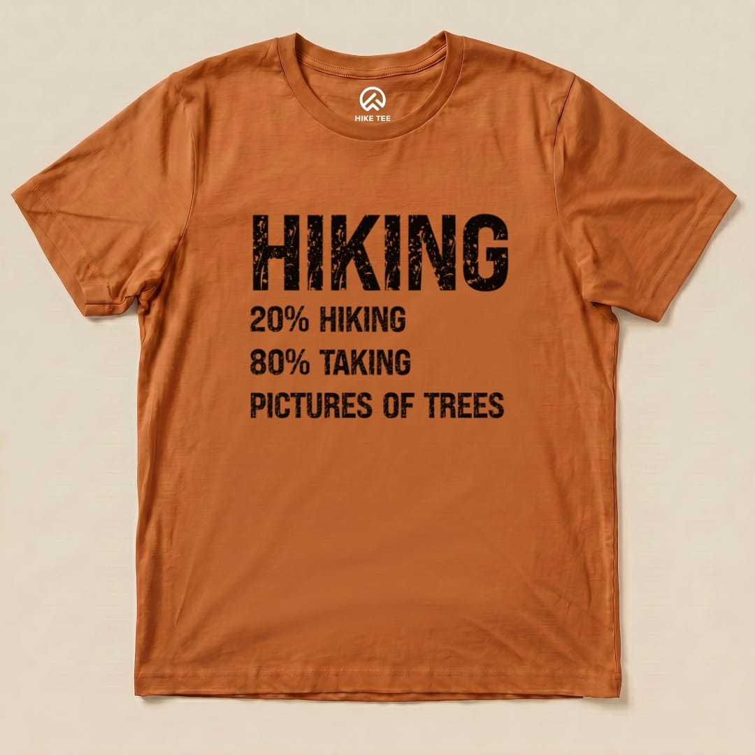 Hiking Taking Pictures Shirt Hike Tee T-Shirt Autumn / S