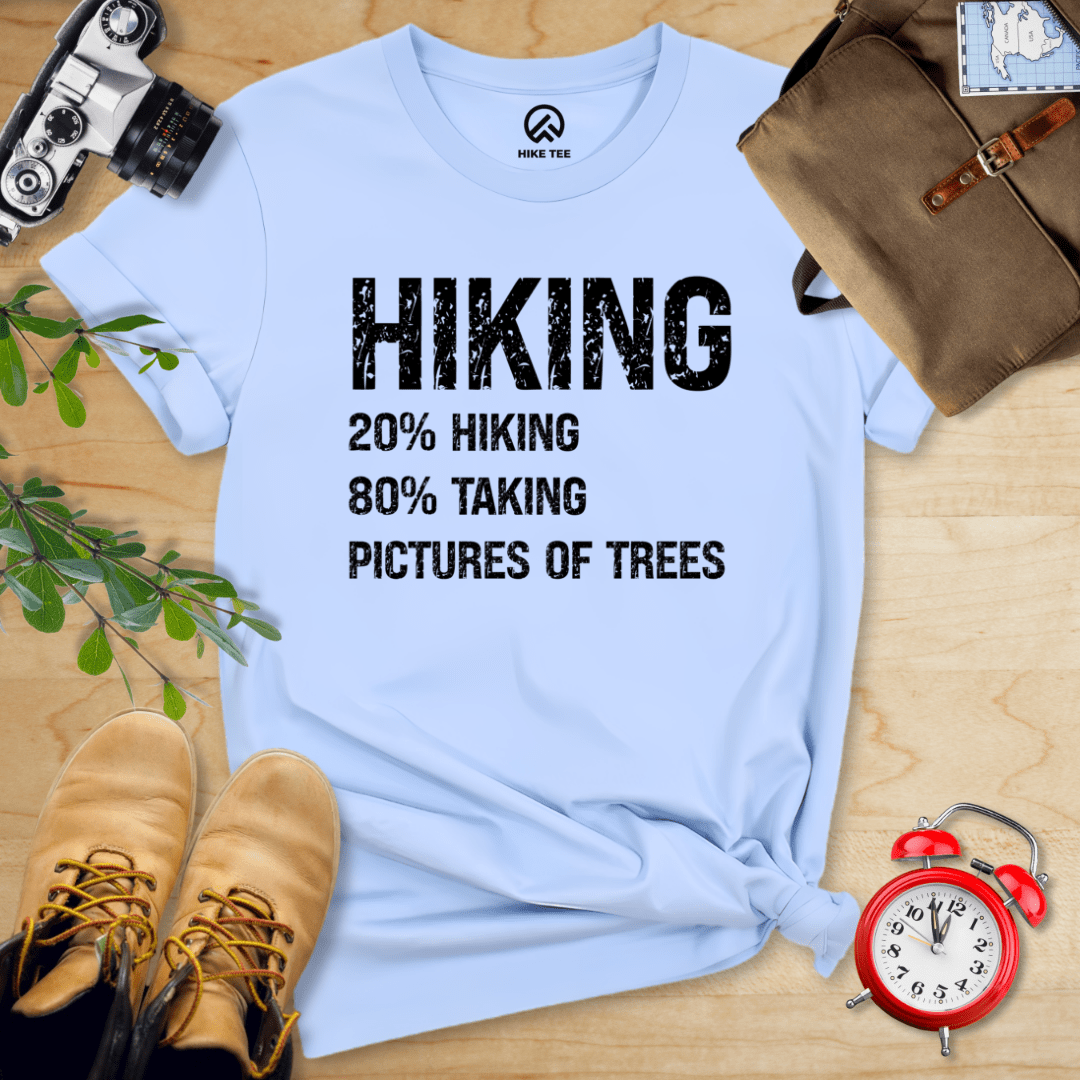 Hike Tee T-Shirt Baby Blue / S Hiking Taking Pictures Shirt