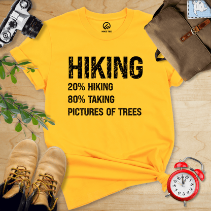 Hike Tee T-Shirt Gold / S Hiking Taking Pictures Shirt