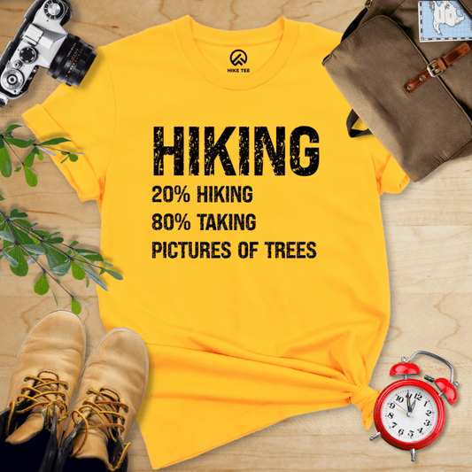 Hike Tee T-Shirt Gold / S Hiking Taking Pictures Shirt