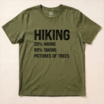 Hiking Taking Pictures Shirt Hike Tee T-Shirt Military Green / S