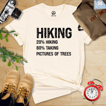 Hike Tee T-Shirt Natural / S Hiking Taking Pictures Shirt