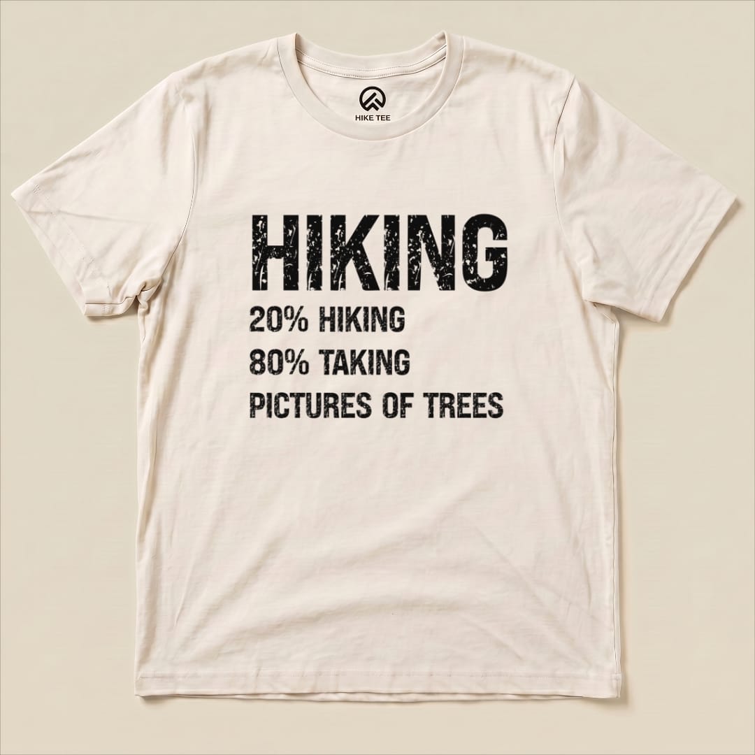 Hiking Taking Pictures Shirt Hike Tee T-Shirt Natural / S