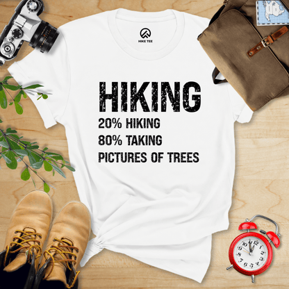 Hike Tee T-Shirt White / S Hiking Taking Pictures Shirt