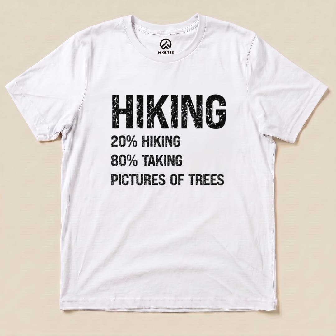 Hiking Taking Pictures Shirt Hike Tee T-Shirt White / S