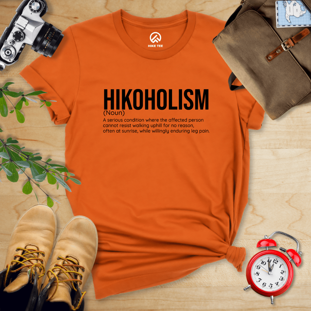 Hike Tee T-Shirt Autumn / S Hikoholism Definition