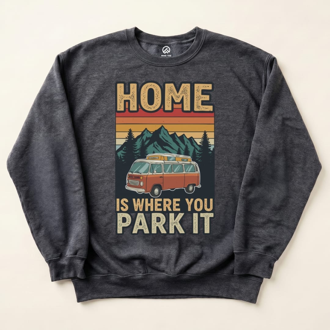 Home Park It Sweatshirt Hike Tee Sweatshirt Dark Heather / S
