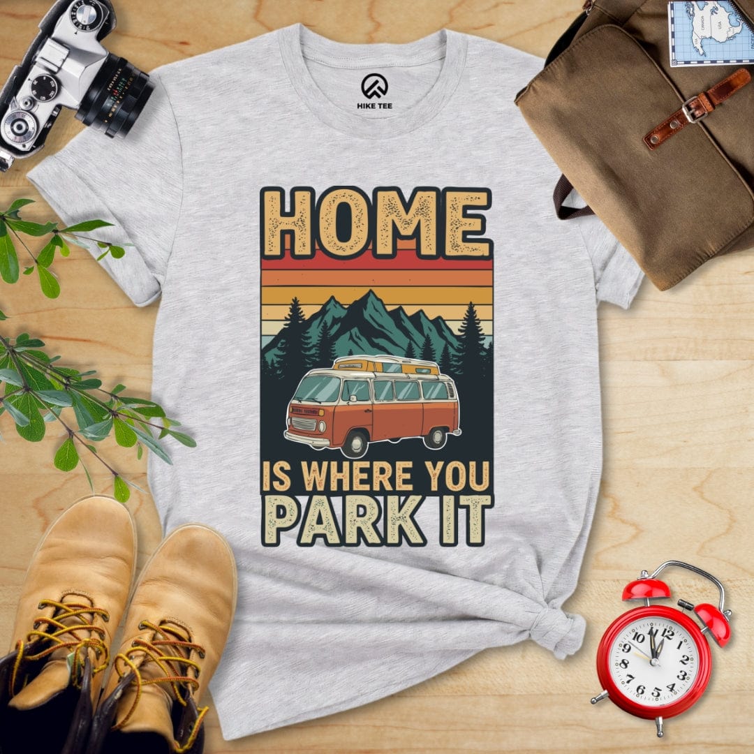 Hike Tee T-Shirt Athletic Heather / S Home You Park It Shirt