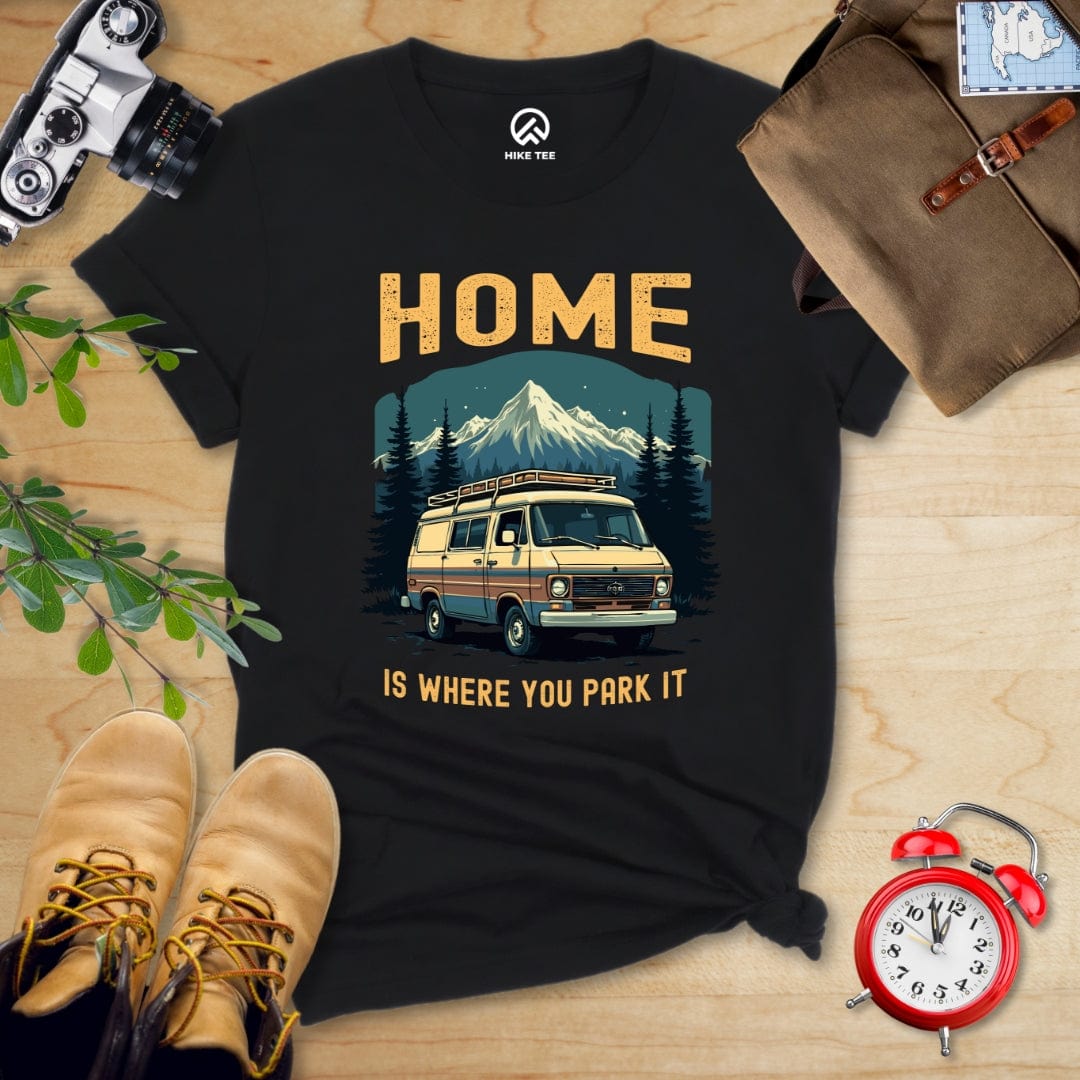 Hike Tee T-Shirt Black / S Home You Park It Shirt