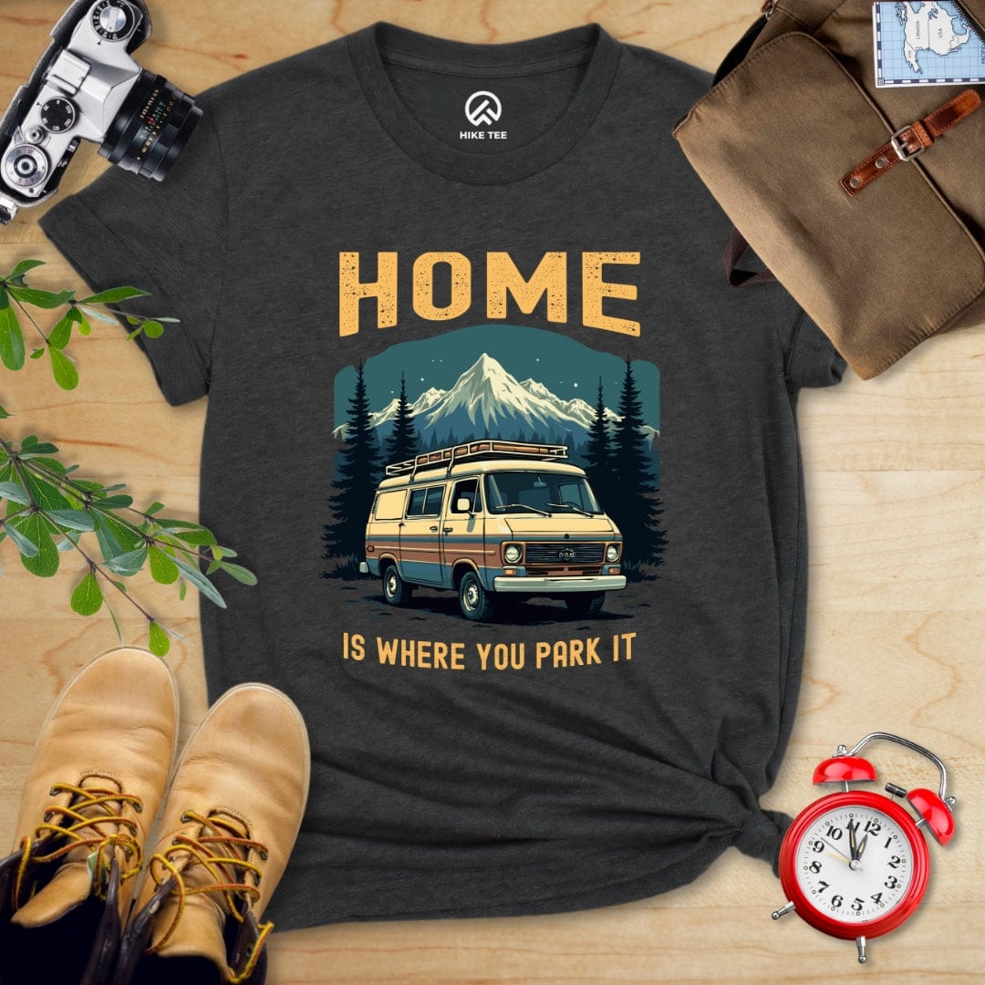 Hike Tee T-Shirt Dark Grey Heather / S Home You Park It Shirt