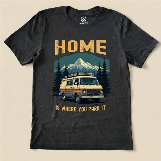Hike Tee T-Shirt Dark Grey Heather / S Home You Park It Shirt