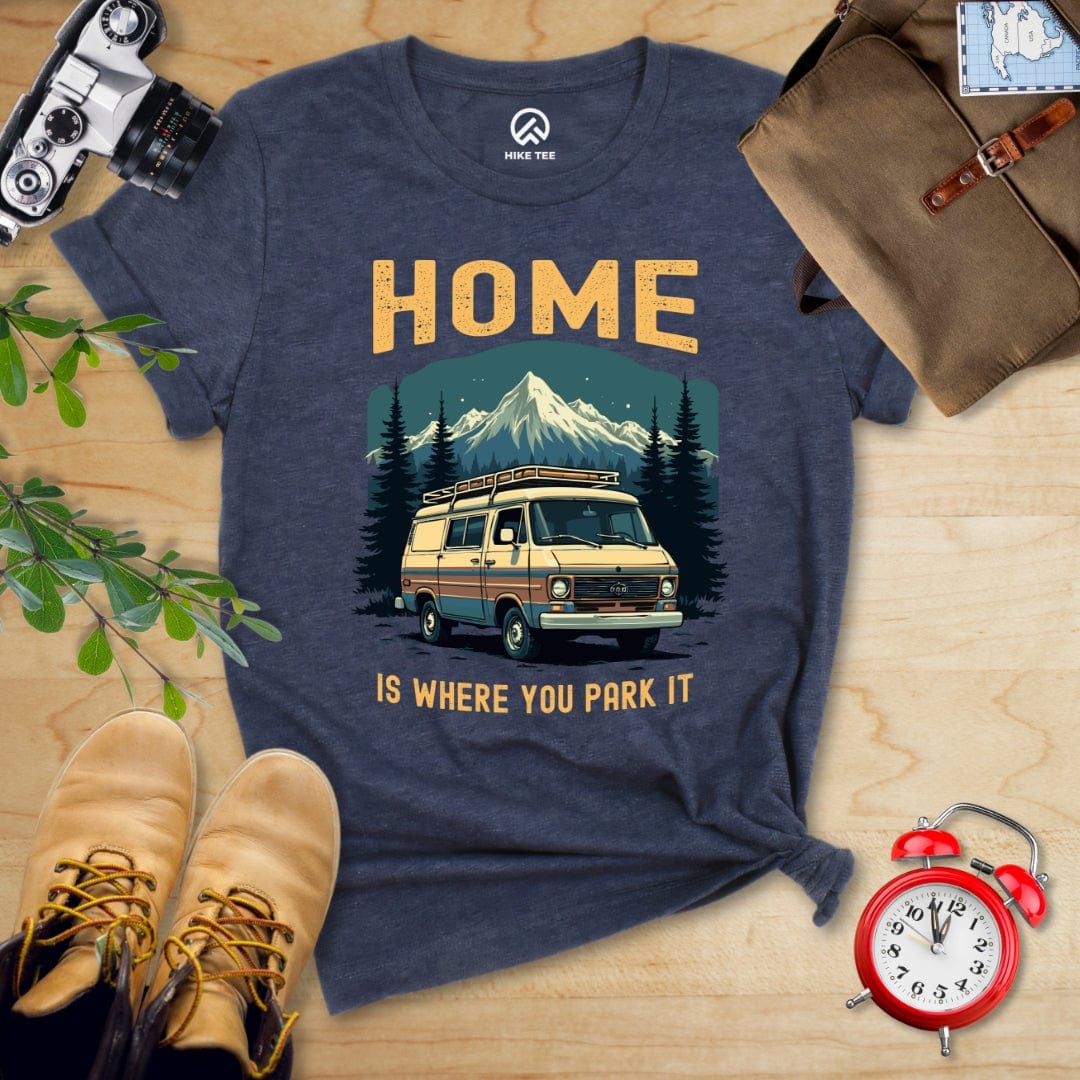 Hike Tee T-Shirt Heather Navy / S Home You Park It Shirt