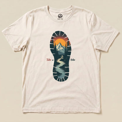 Hike Tee T-Shirt Natural / S Horizon Footprint Shirt