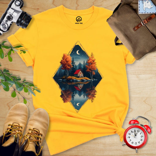 Hike Tee T-Shirt Gold / S House By The Lake Shirt