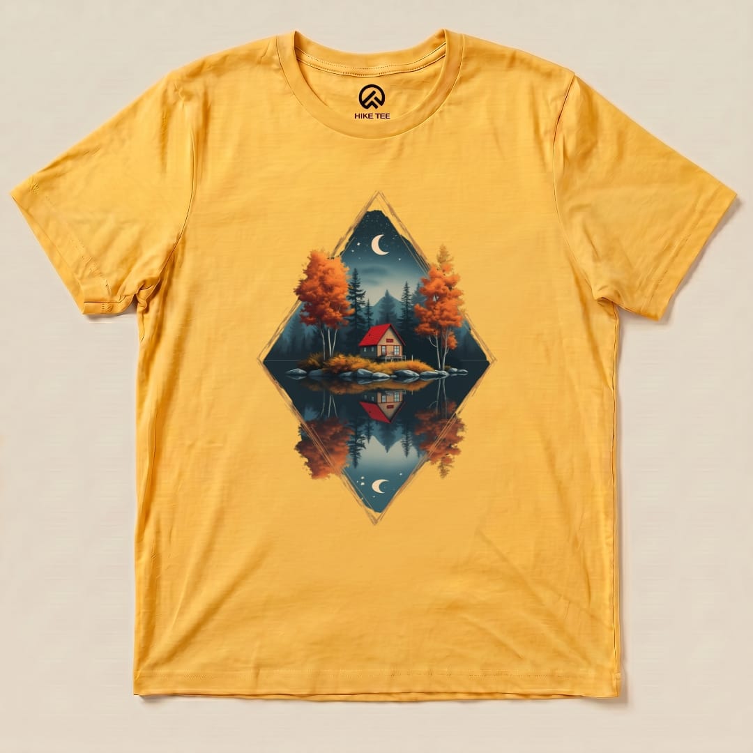 House By The Lake Shirt Hike Tee T-Shirt Gold / S