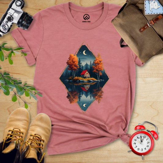 Hike Tee T-Shirt Heather Mauve / S House By The Lake Shirt
