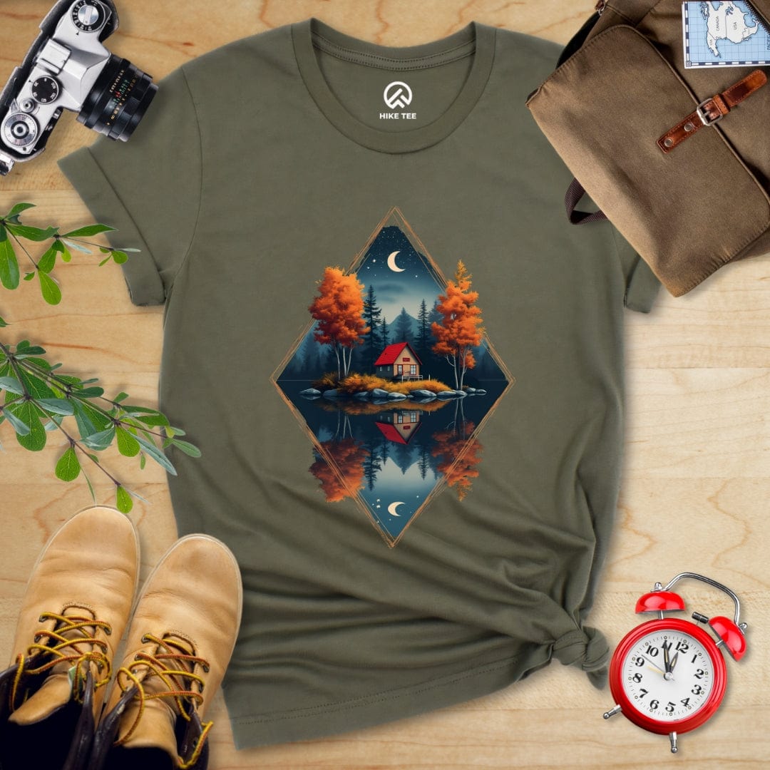 Hike Tee T-Shirt Military Green / S House By The Lake Shirt