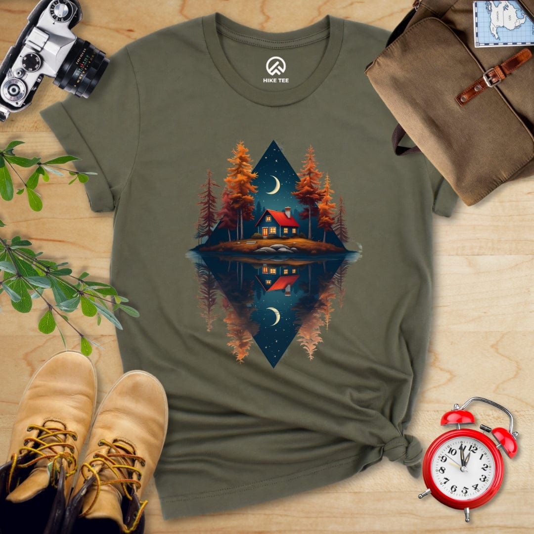 Hike Tee T-Shirt Military Green / S House by The Lake Shirt