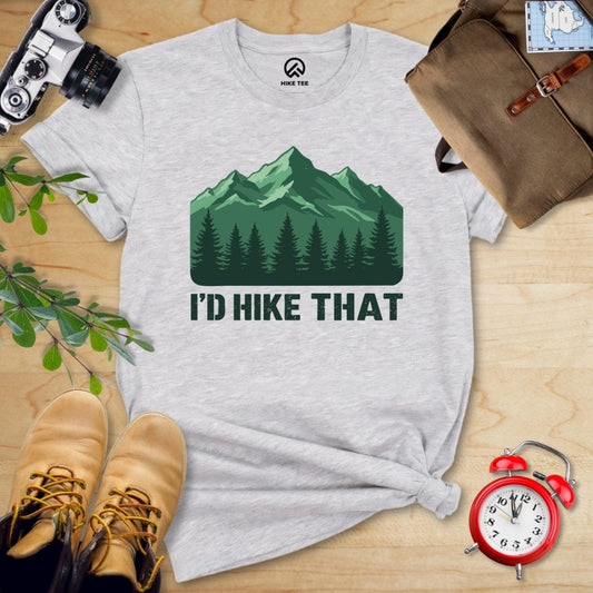 Hike Tee T-Shirt Athletic Heather / S I'D Hike That Shirt