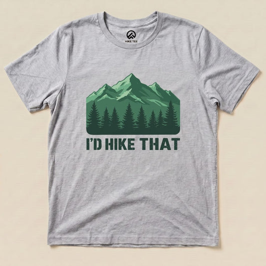 I'D Hike That Shirt Hike Tee T-Shirt Athletic Heather / S