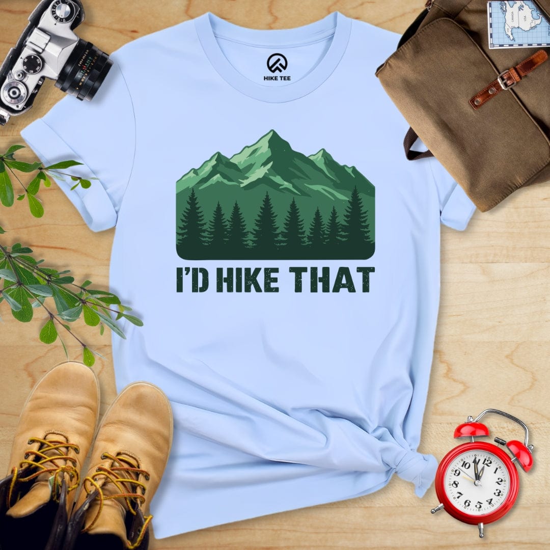 Hike Tee T-Shirt Baby Blue / S I'D Hike That Shirt