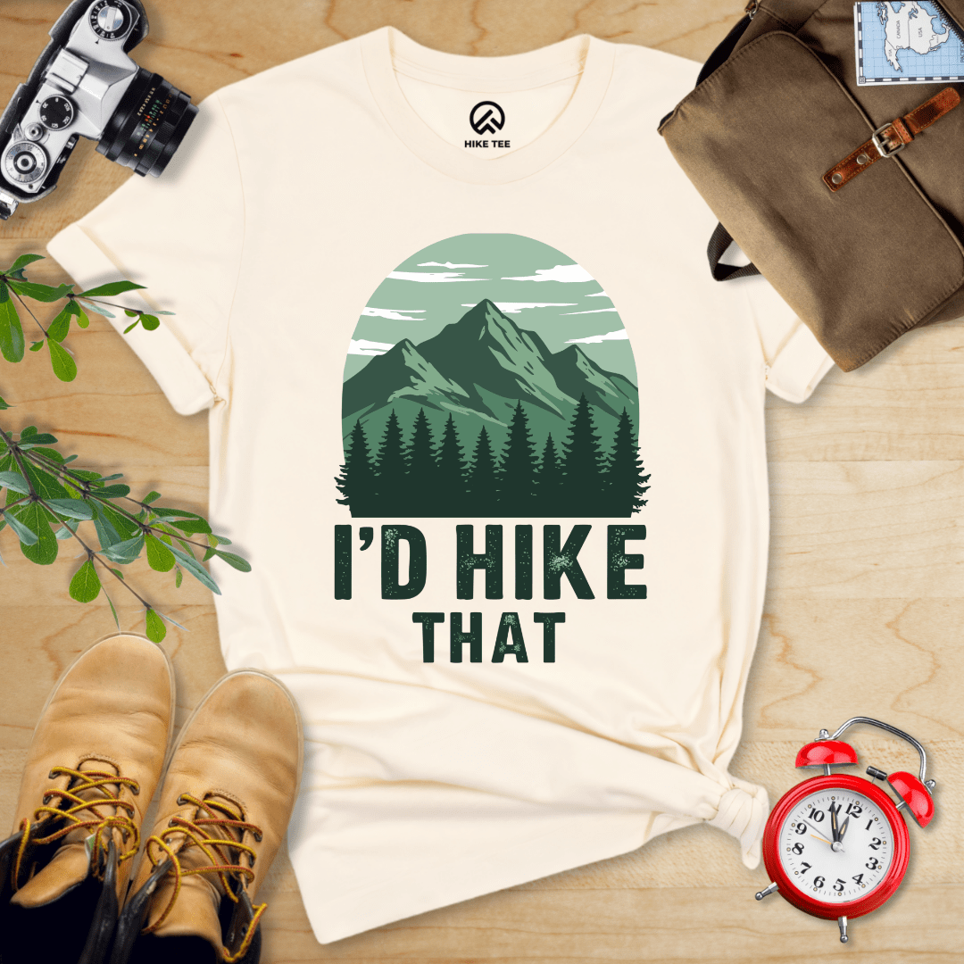 Hike Tee T-Shirt Natural / S I'D Hike That Shirt