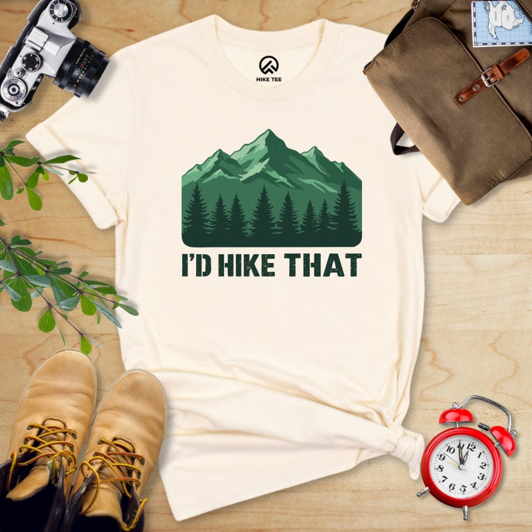 Hike Tee T-Shirt Natural / S I'D Hike That Shirt