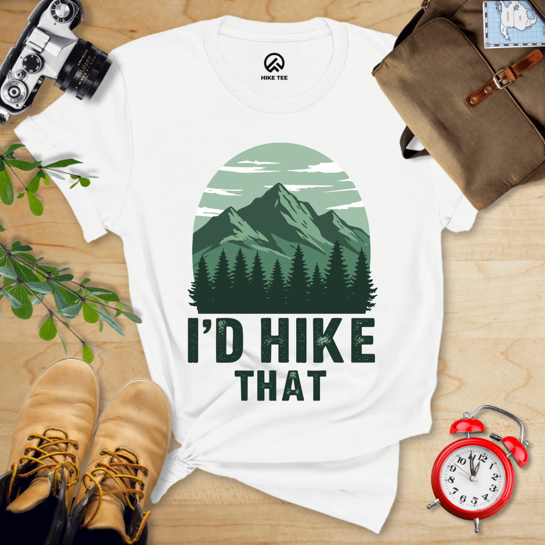 Hike Tee T-Shirt White / S I'D Hike That Shirt