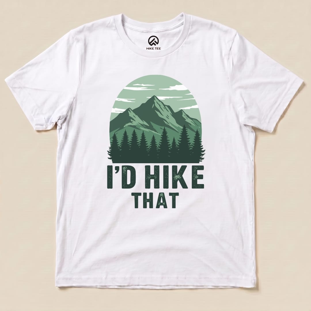 I'D Hike That Shirt Hike Tee T-Shirt White / S