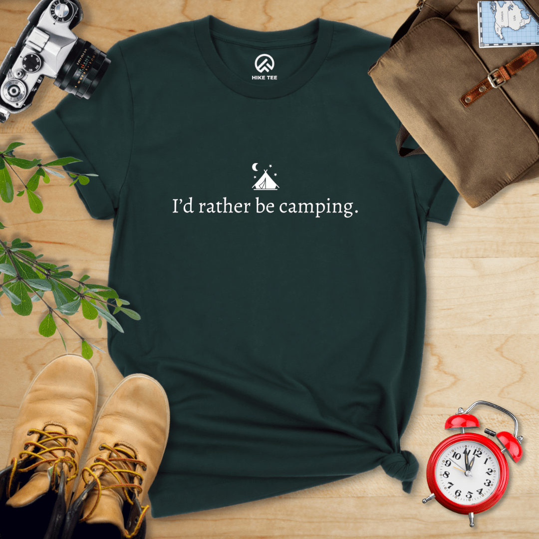 Hike Tee T-Shirt Forest / S I'd Rather Be Camping Shirt