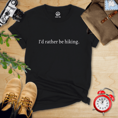 Hike Tee T-Shirt Black / S I'd Rather Shirt