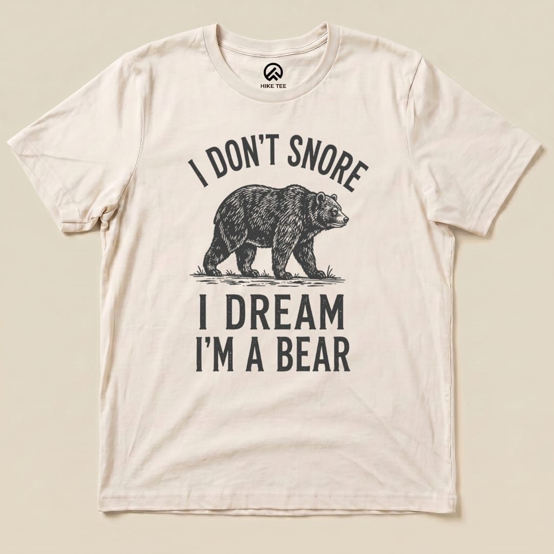 I dream I'm a Bear Shirt Hike Tee T-Shirt Natural / S