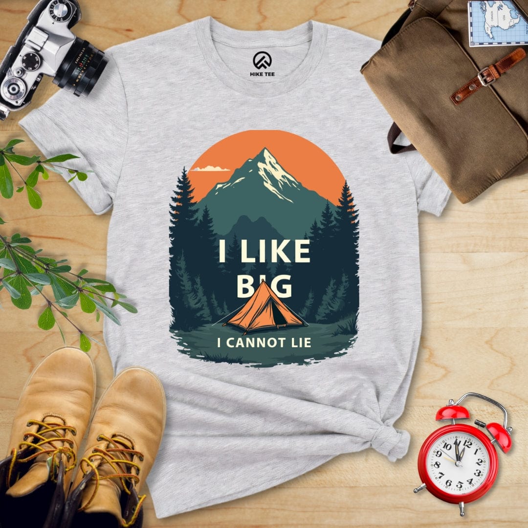 Hike Tee T-Shirt Athletic Heather / S I Like Big Tents Shirt