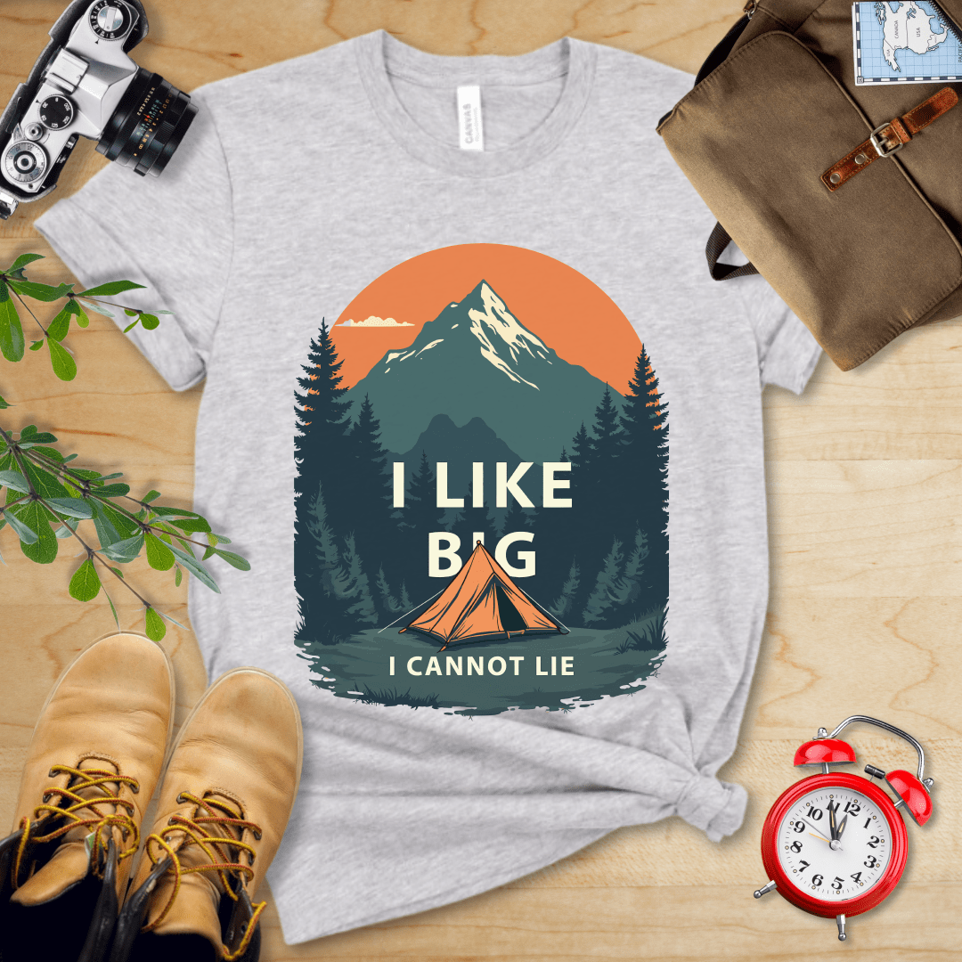 Printify T-Shirt Athletic Heather / S I Like Big Tents Shirt