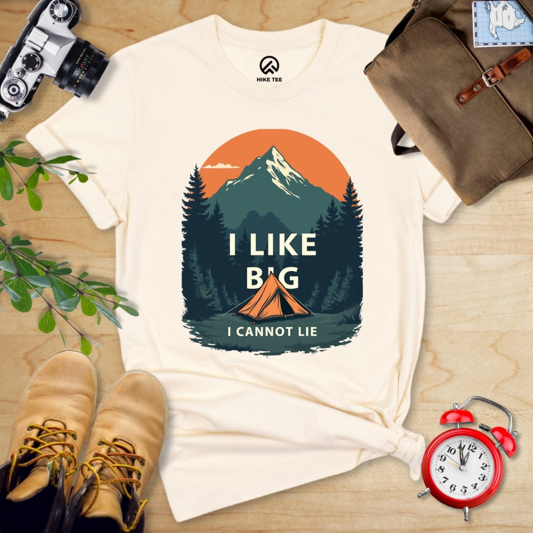 Hike Tee T-Shirt Natural / S I Like Big Tents Shirt