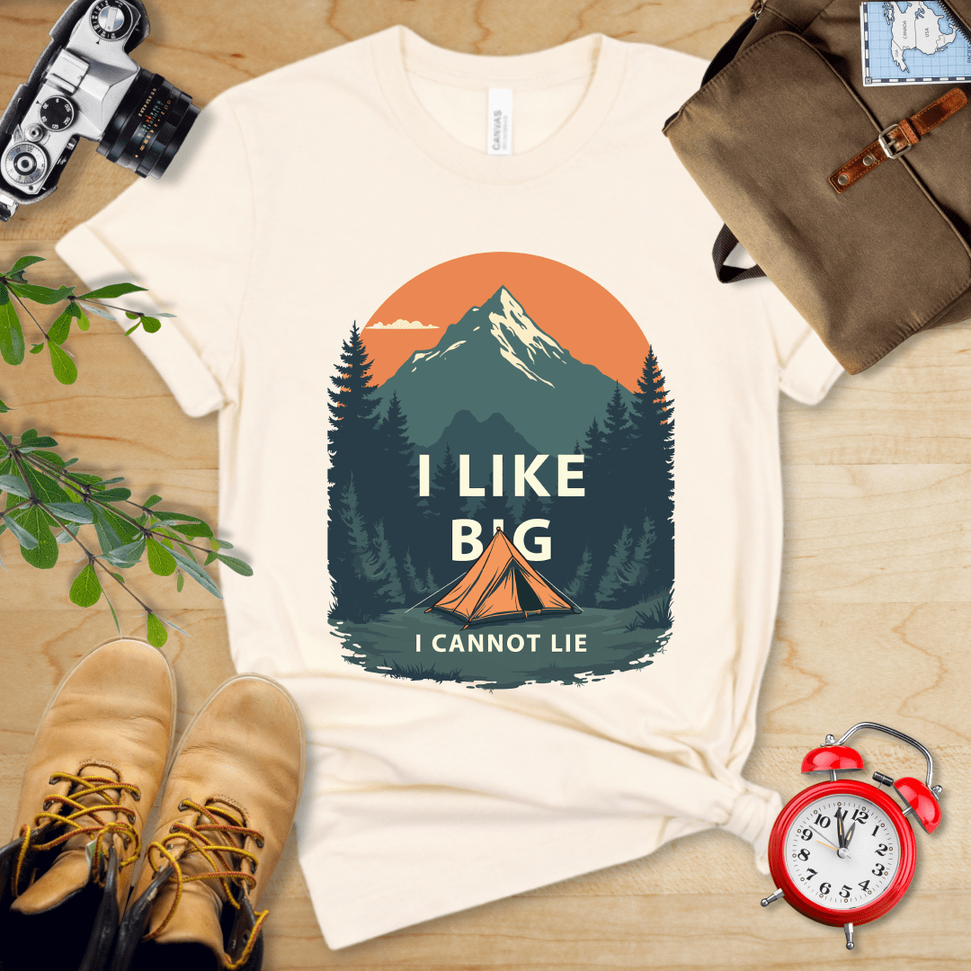 Printify T-Shirt Natural / S I Like Big Tents Shirt